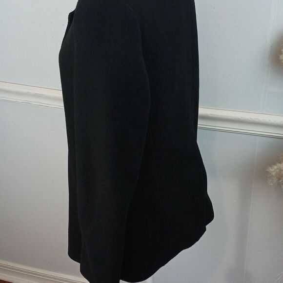 HALOGEN Black Wool blend Women's  jacket sz S Casual - Picture 7 of 14